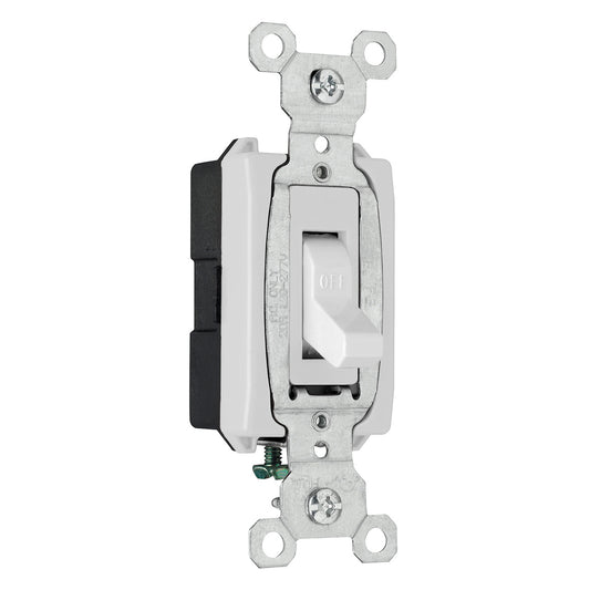 Single Pole Spec Grade Switch, White, 20A