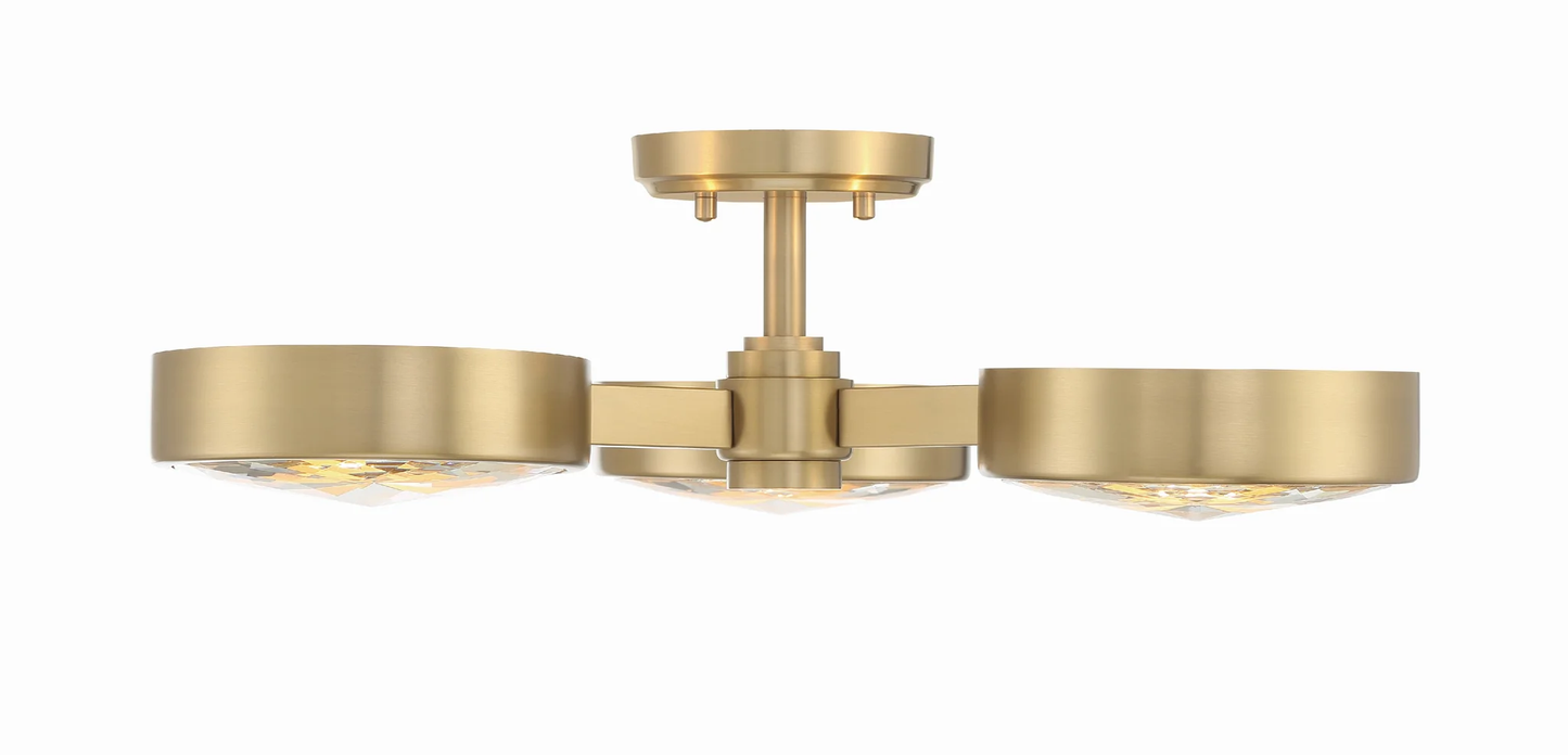 Orson 3 Light Semi Flush Mount
