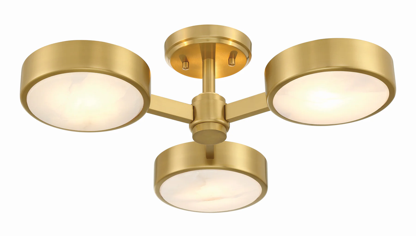Orson 3 Light Semi Flush Mount