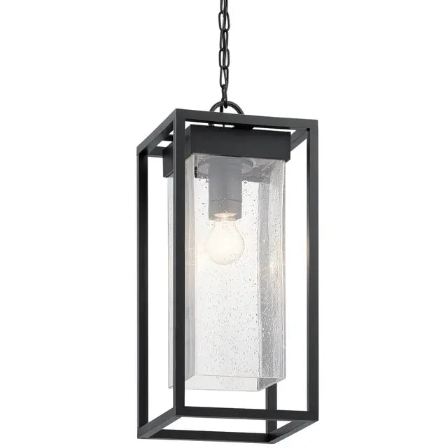 Outdoor Hanging Light, Black