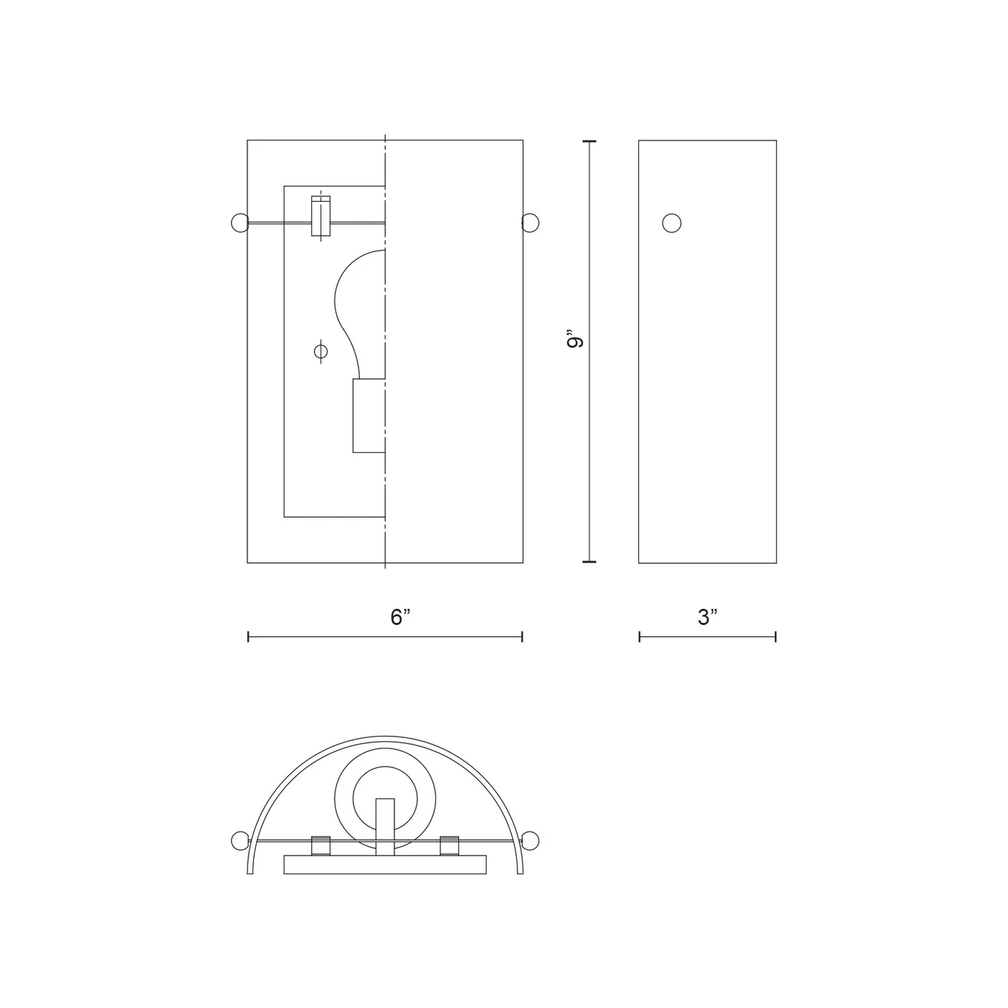 Hudson 9-in Wall Sconce