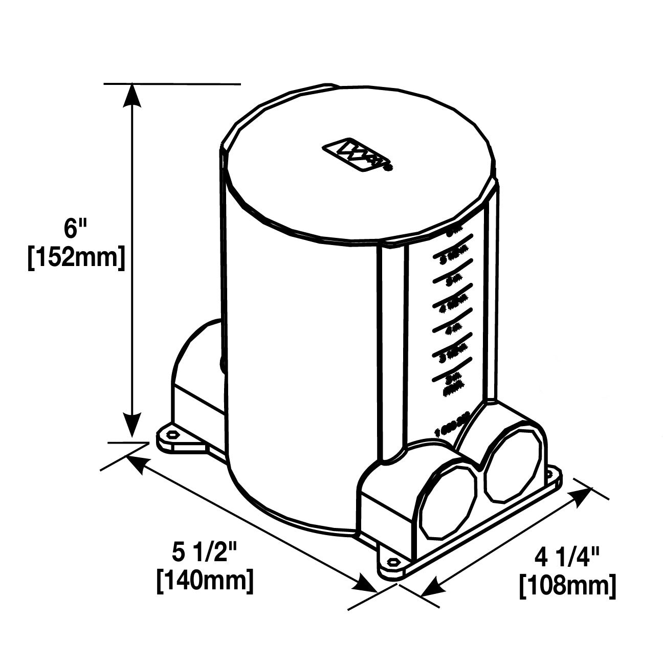 Rachet-Pro 881 Round Nonmetallic Floor Box