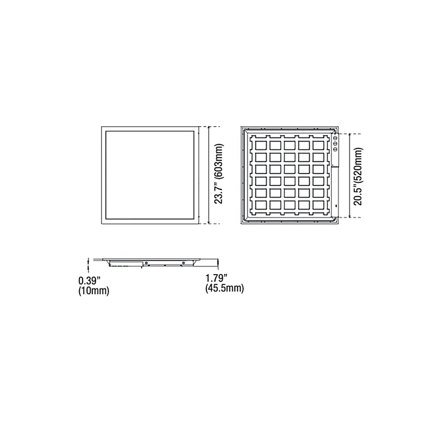 2'x2' LED Flat Panel, CCT Selectable
