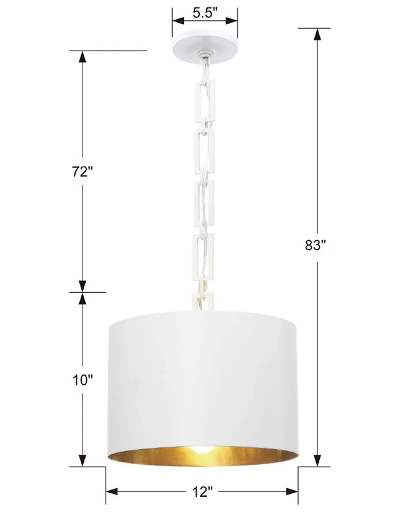 Brian Patrick Flynn Alston 1 Light - Mini Drum Pendant