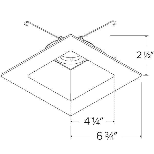 Pex™ 6" Square Adjustable Reflector