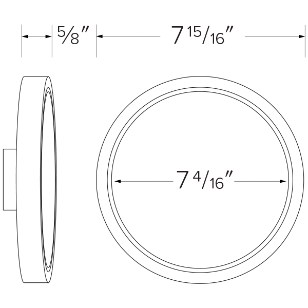 6" Round Wafer LED Panel