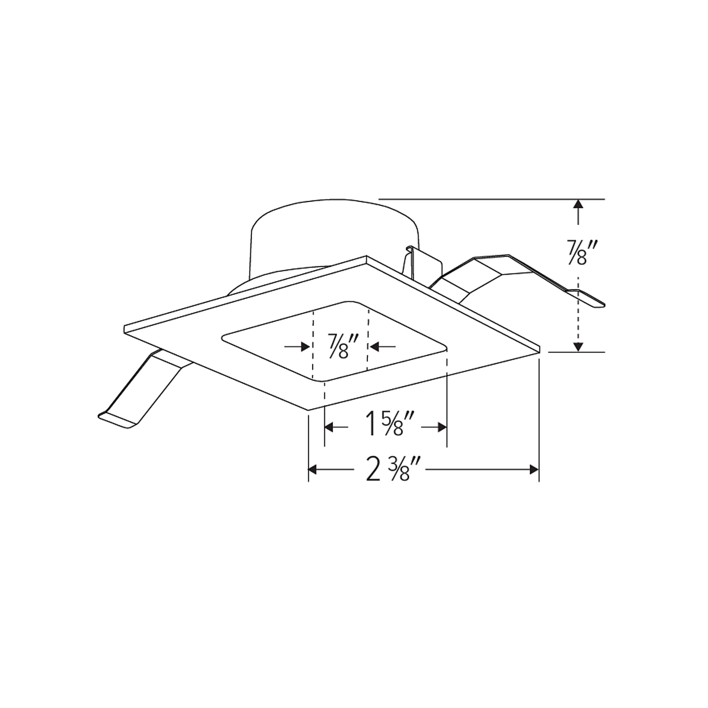 1″ Koto™ Mini Square Trim