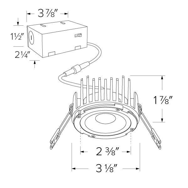 4" LED Round Downlight Module w/ CCT Selectable