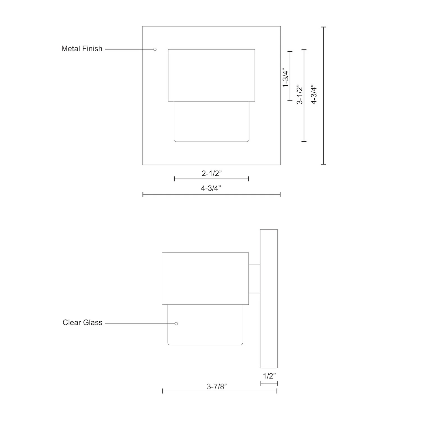 Copenhagen 5-in Exterior Wall Sconce