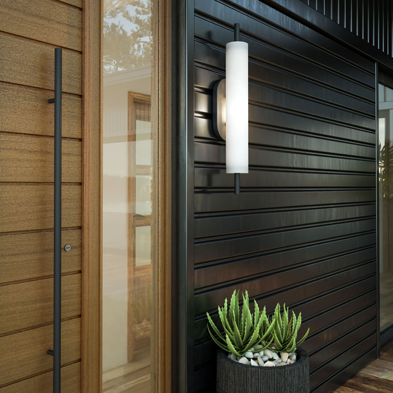 Estes 24-in Exterior Wall Sconce