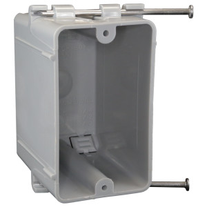 Plastic Box: 1-gang Nail-On