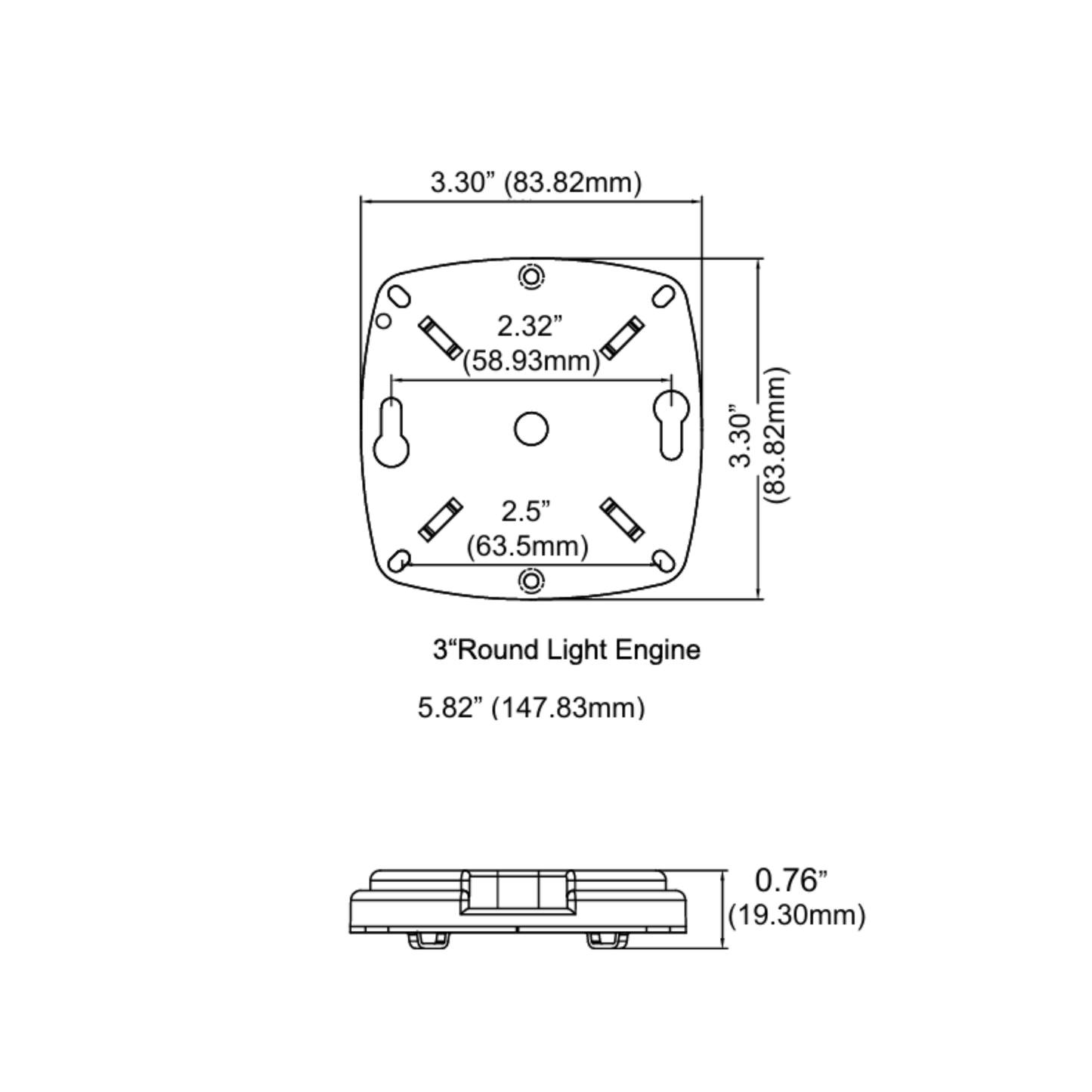Light Engine Round Retrofit Kit