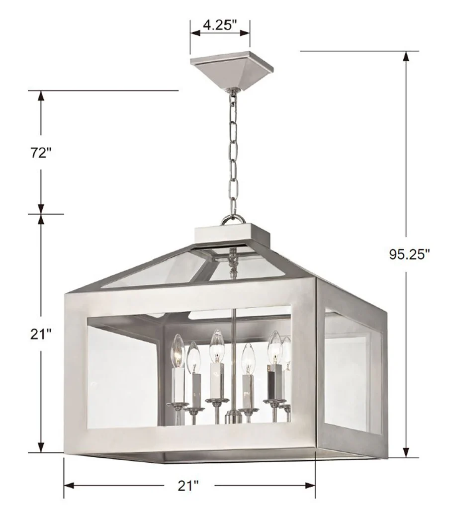 Brian Patrick Flynn Hurley 6 Light Chandelier