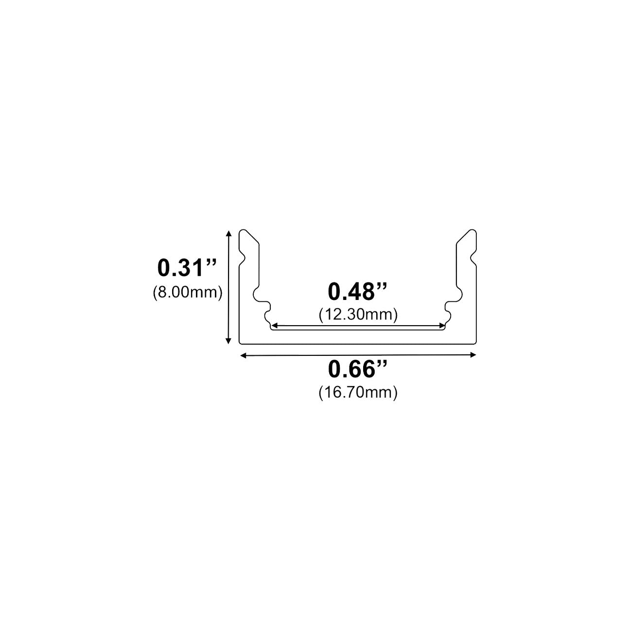 J1971 Surface Mount LED Channel