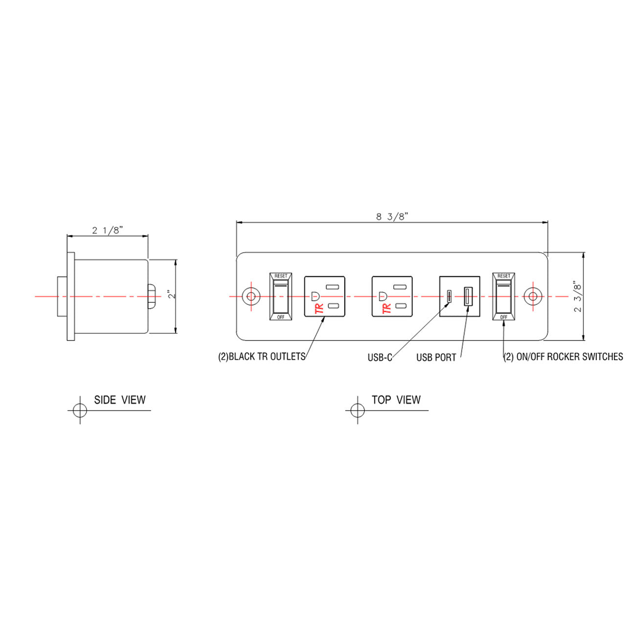 JA01 Furniture Power Outlet