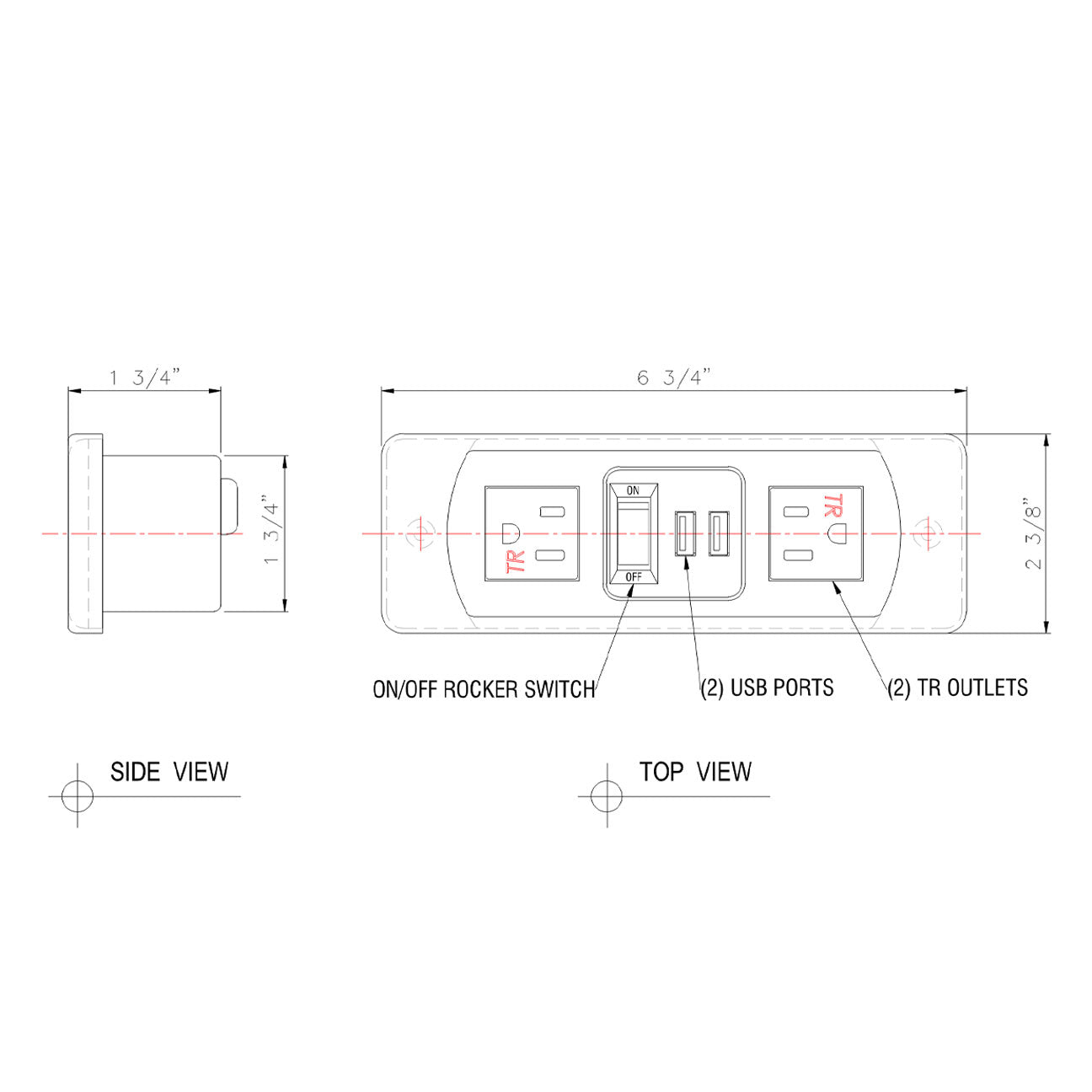 JA07-WC Furniture Power Outlet