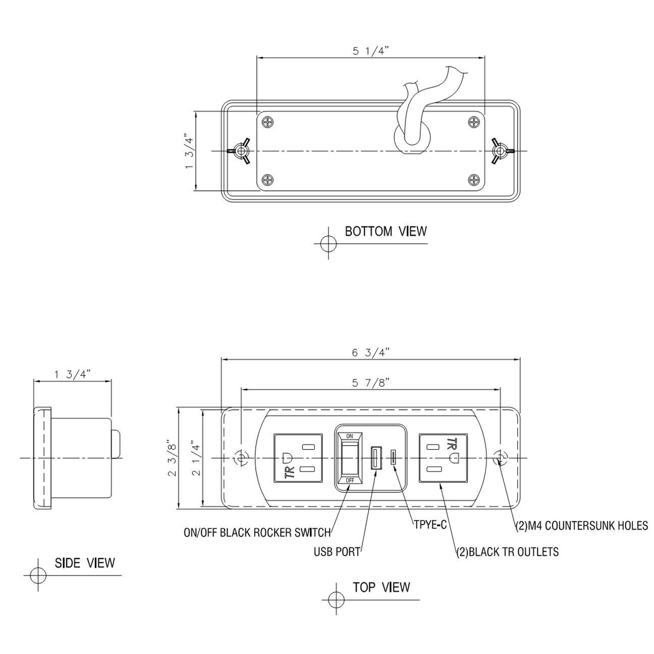 JA07A Furniture Power Outlet
