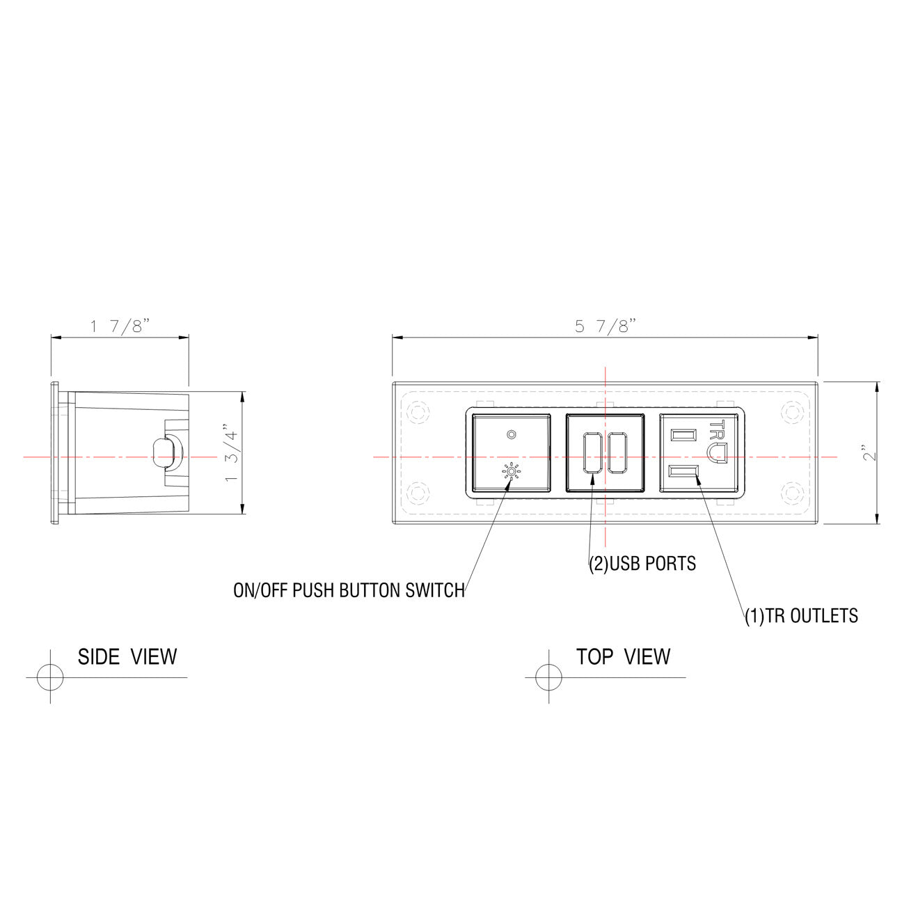 JA12C Furniture Power Outlet