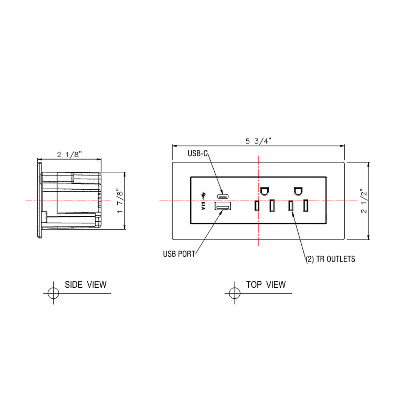 JA19B Furniture Power Outlet