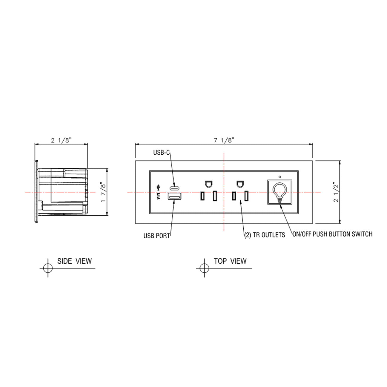 JA19C Furniture Power Outlet