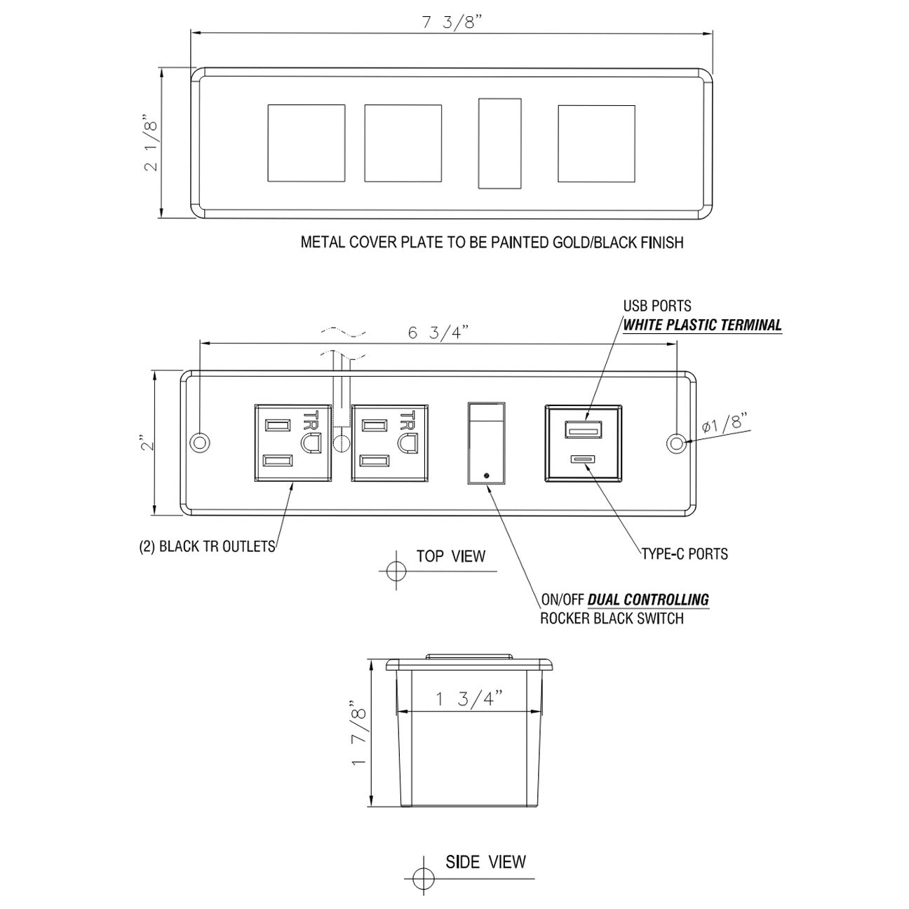 JA20A Furniture Power Outlet
