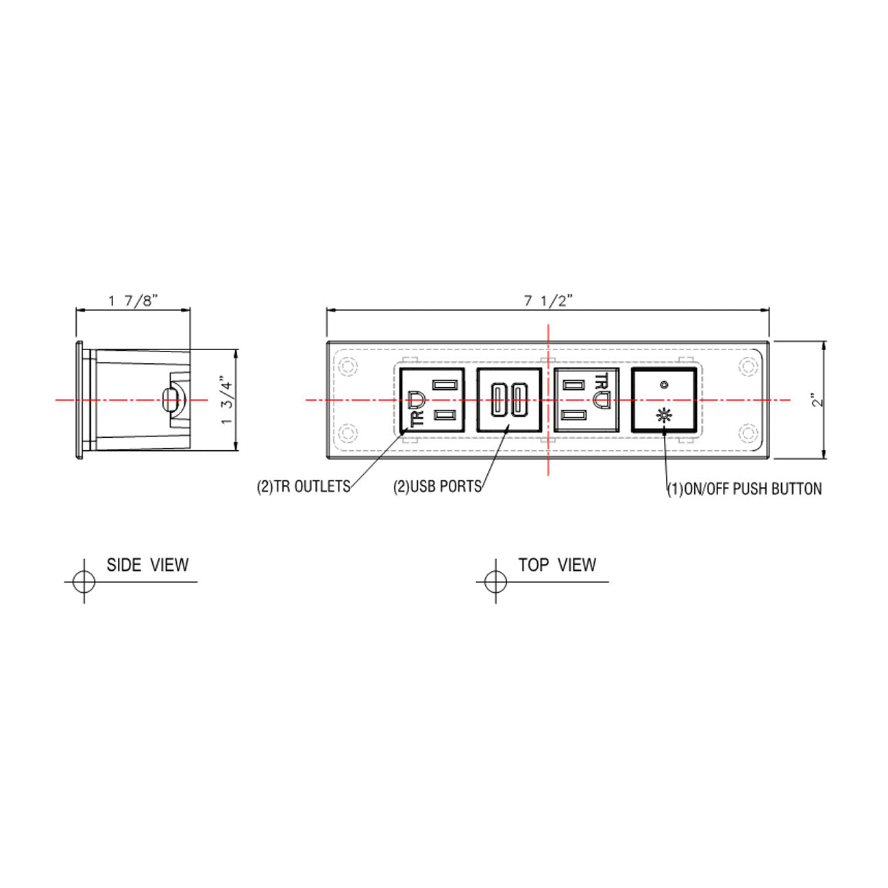 JA25E Furniture Power Outlet