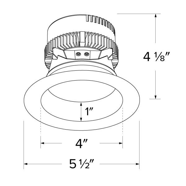 4" Round Insert - 1500L, 0-10V