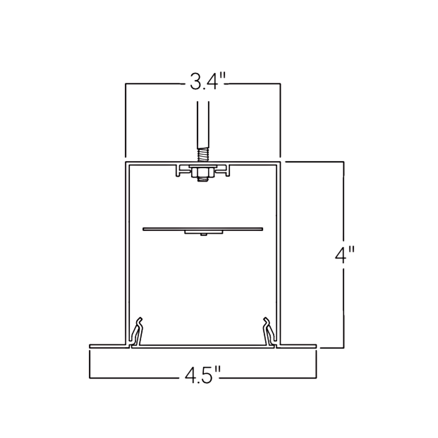 4" Aperture Recessed Linear