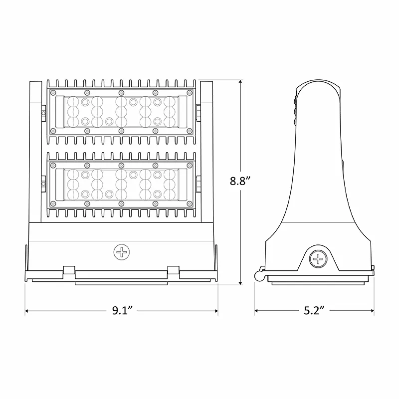 LED Rotatable Wall Pack