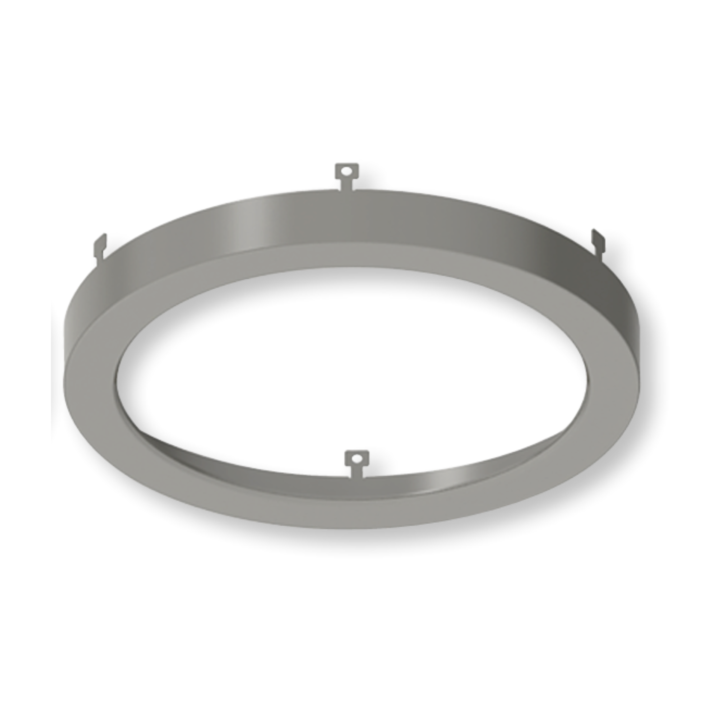 4" Decorative Ring Trim, Brushed Nickel