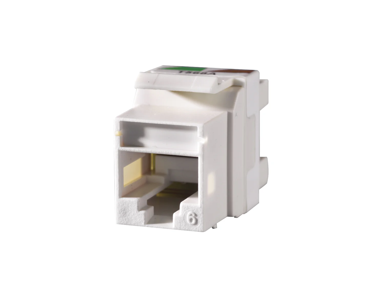 TechChoice 6 Keystone Jack, Cloud White