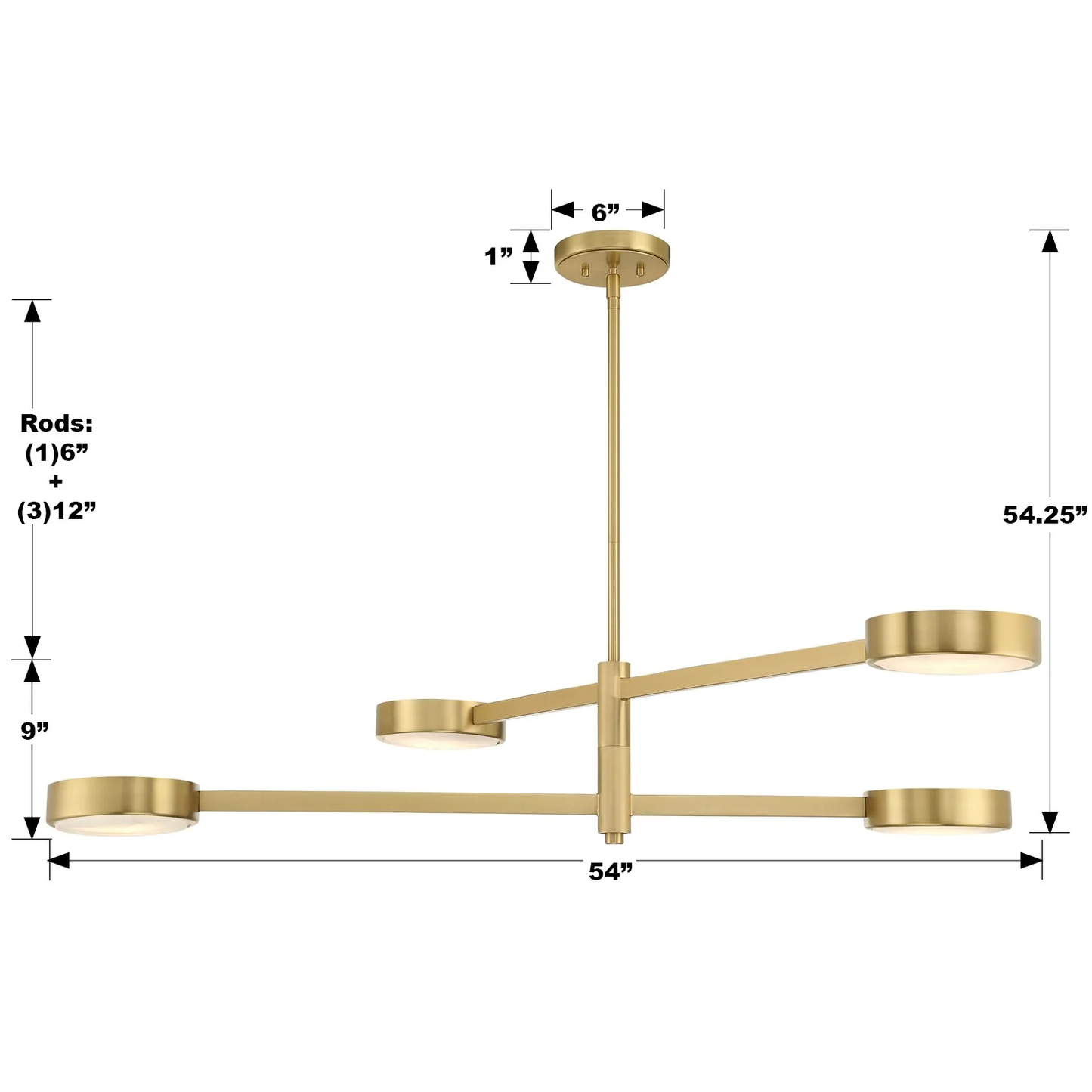 Orson 4 Light Chandelier