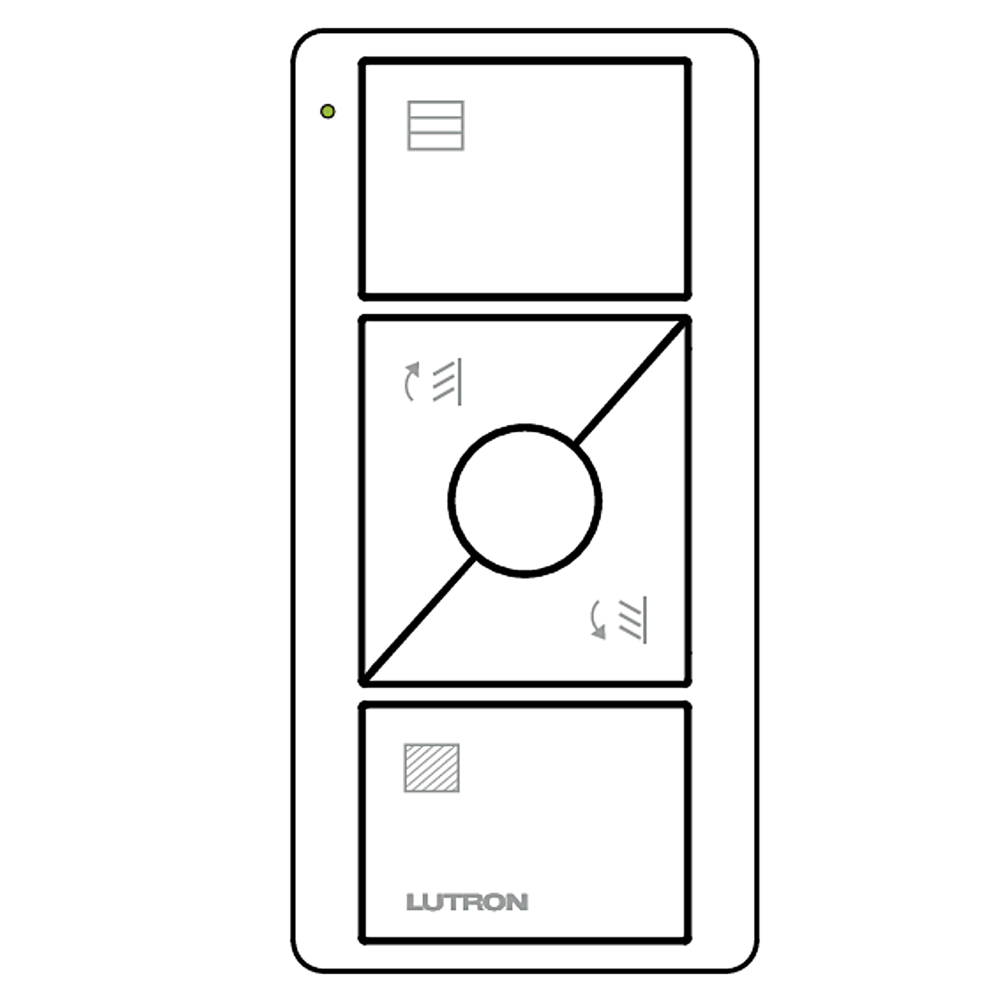 Pico 3-Button Wireless Raise/Lower Control, White