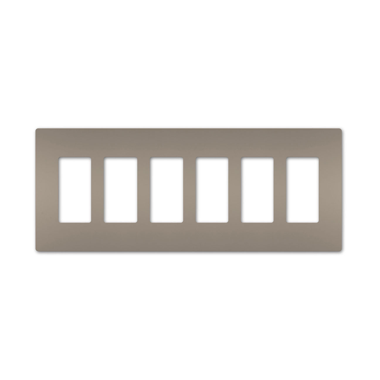 Wall plate: 6G Screwless Decora