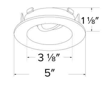 Flexa 4″ Round Adjustable Reflector for Koto™ Module