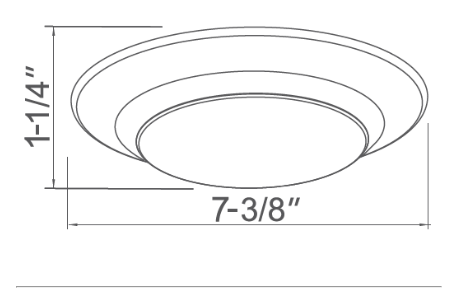 6" Low-Profile LED Disk, 3000K