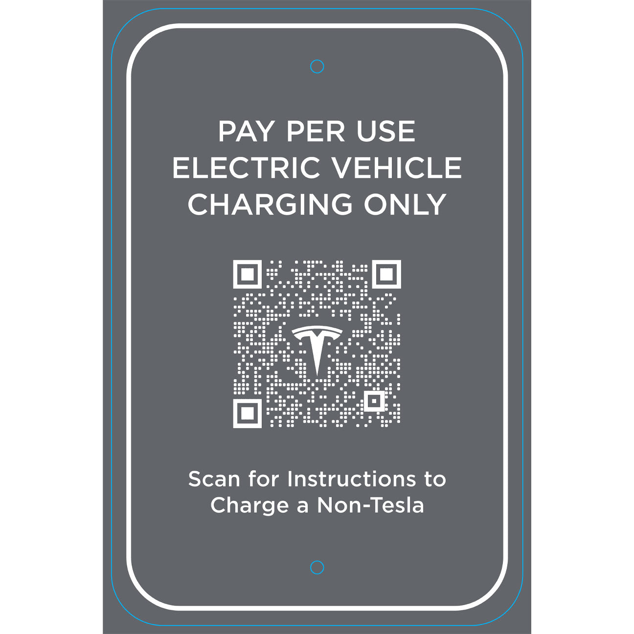 Tesla EV Sign