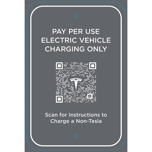 Tesla EV Sign