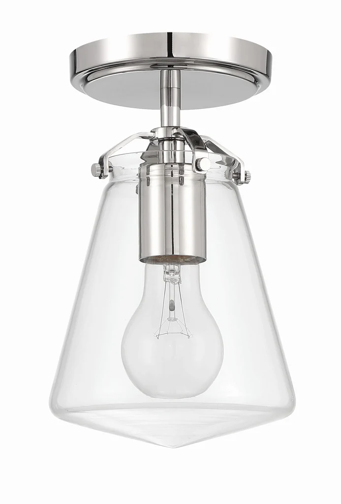 Voss 1 Light Semi Flush Mount