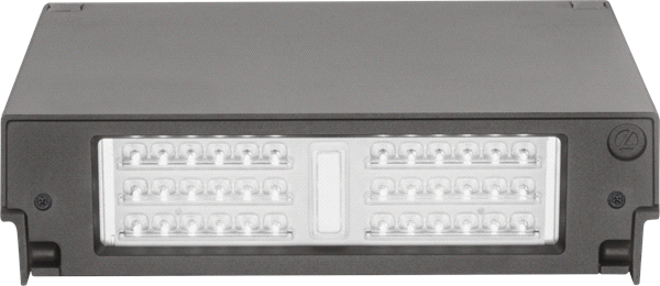 8" LED Wall Pack, Dark Bronze