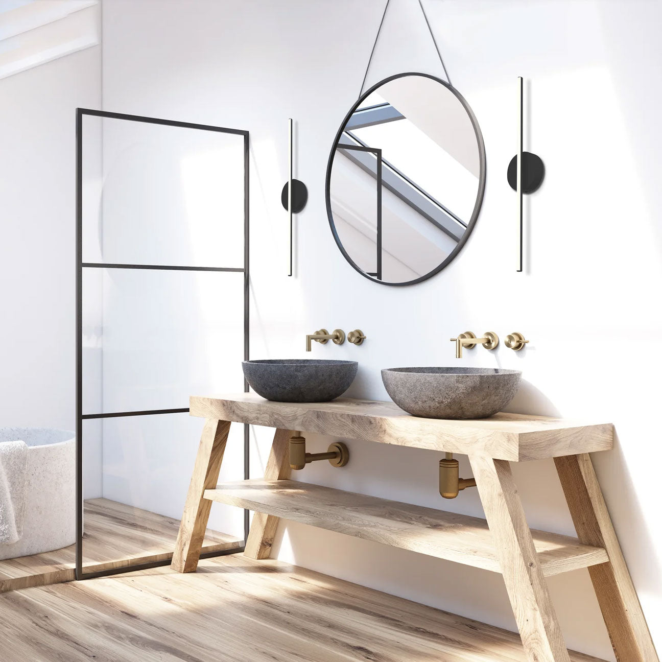 Chute 35-in Wall Sconce