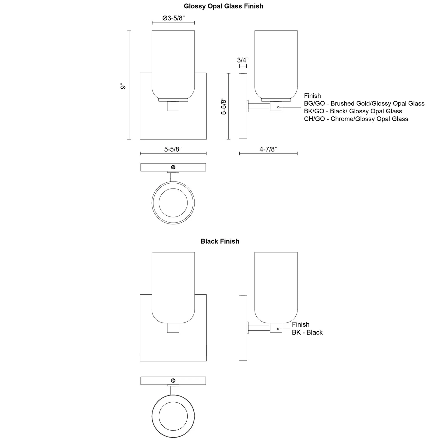 Nola 4-in Wall Sconce