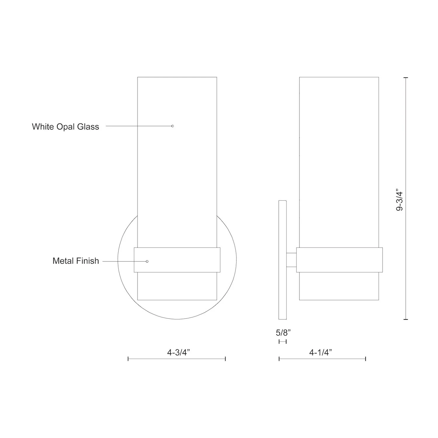 Milano 9-in Wall Sconce