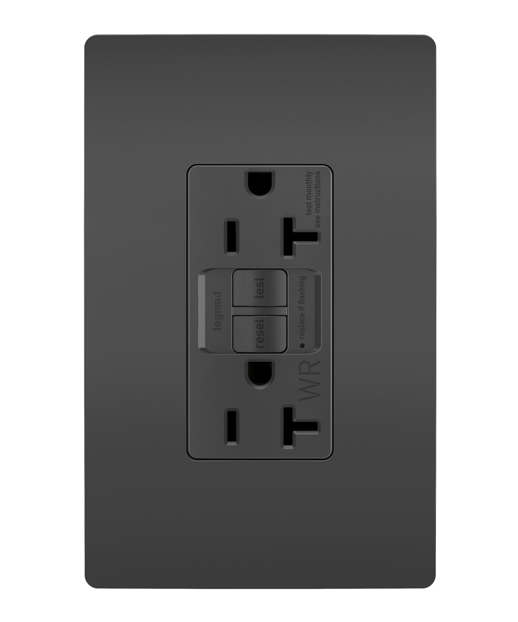 GFCI Receptacle: Duplex, TR, WR, 20A