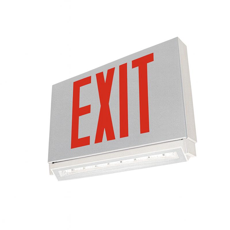 Thin Cast Aluminum Combo Exit Sign