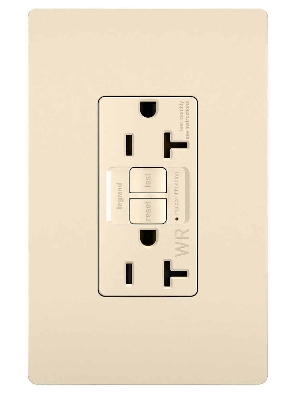 GFCI Receptacle: Duplex, TR, WR, 20A