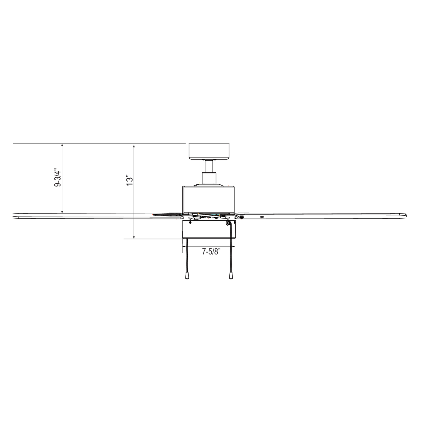 52" Aldea III, 3-Blade Fan w/ LED