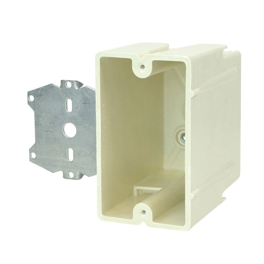 Fiberglass Box: 1-gang, Adjustable