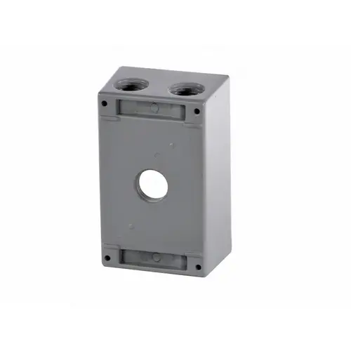 Weatherproof Box: 1-Gang, 5-Hole