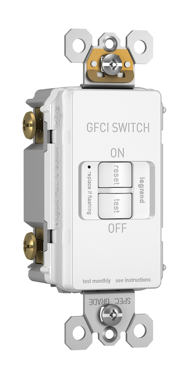 Dead Front Receptacle: 20A Duplex Self-Test GFCI